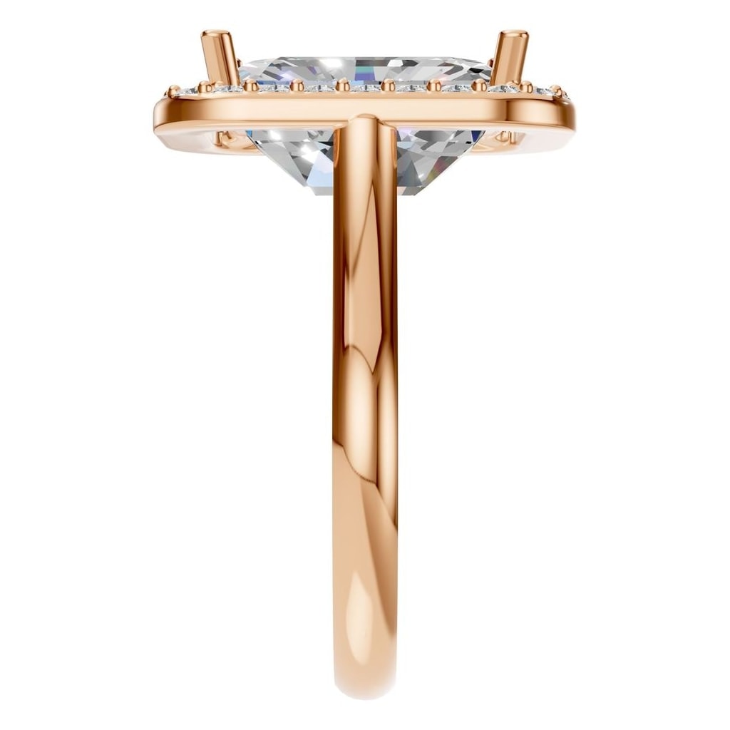 RI-8485 Rose Gold Ring SET - Side View