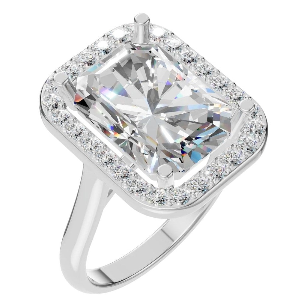 RI-8485 White Gold Ring SET - Main View