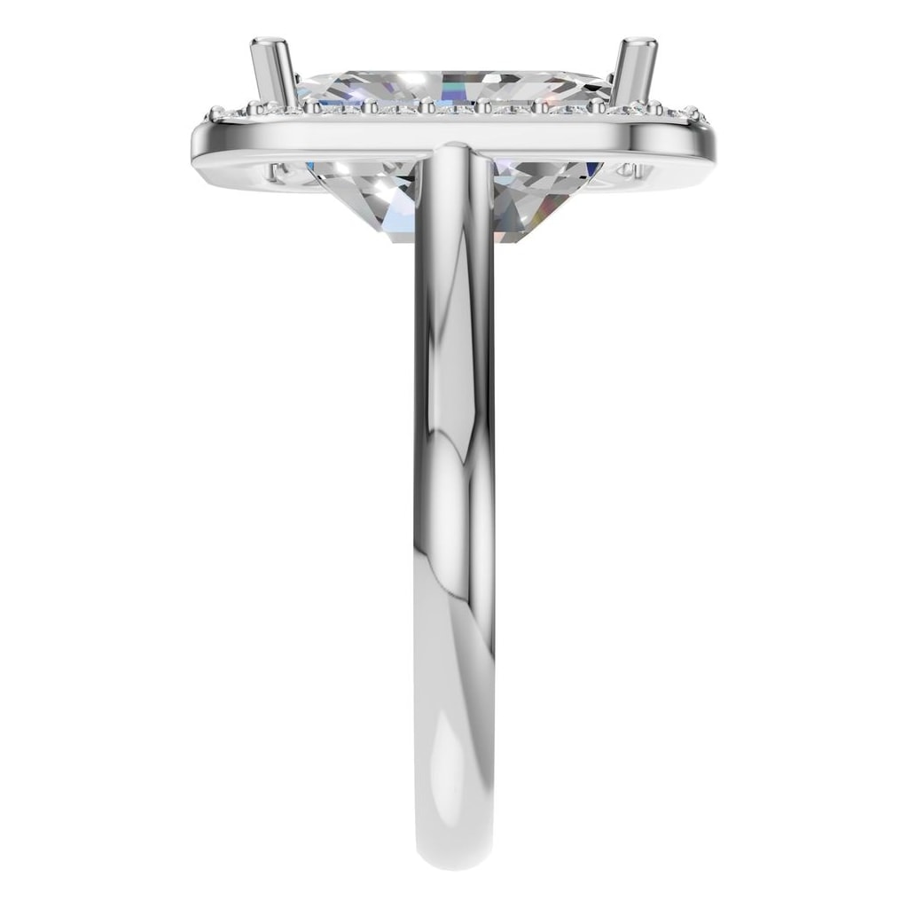 RI-8485 White Gold Ring SET - Side View