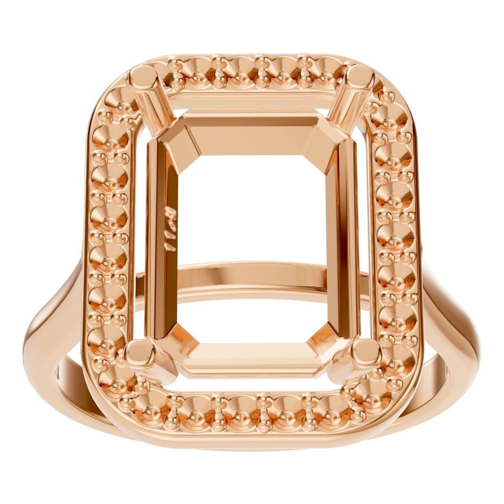 RI-8485 Rose Gold Ring UNSET - Front View