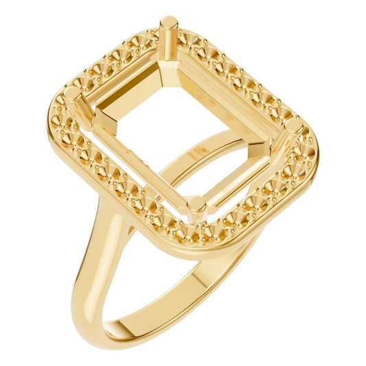 RI-8485 Yellow Gold Ring UNSET - Main View