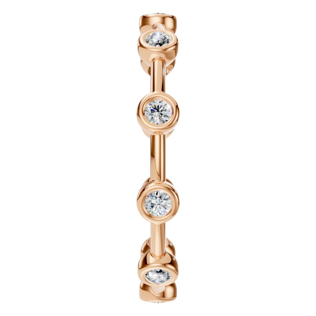 RI-8497 Rose Gold Ring SET - Side View