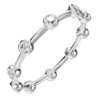 RI-8497 White Gold Ring SET - Main View