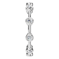 RI-8497 White Gold Ring SET - Side View