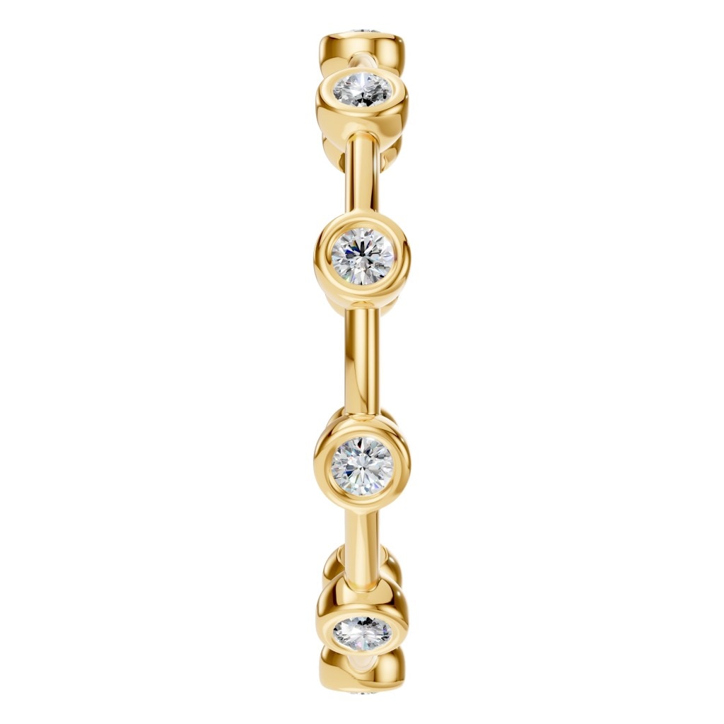 RI-8497 Yellow Gold Ring SET - Side View