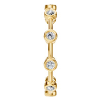 RI-8497 Yellow Gold Ring SET - Side View