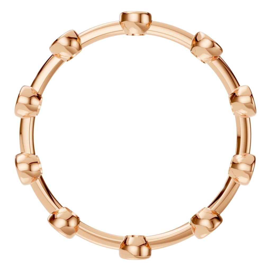 RI-8497 Rose Gold Ring UNSET - Top View