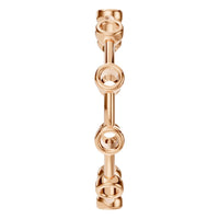RI-8497 Rose Gold Ring UNSET - Side View
