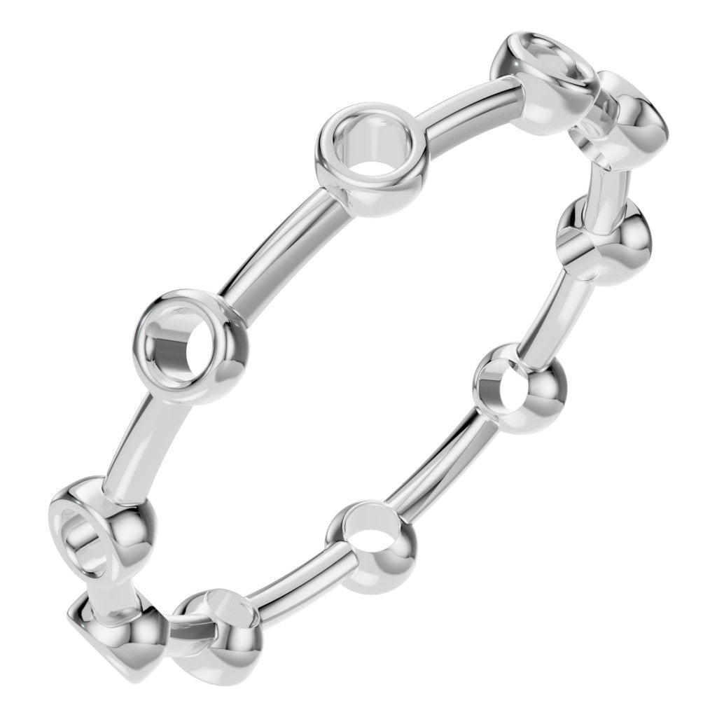 RI-8497 White Gold Ring UNSET - Main View