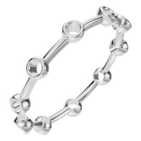 RI-8497 White Gold Ring UNSET - Main View
