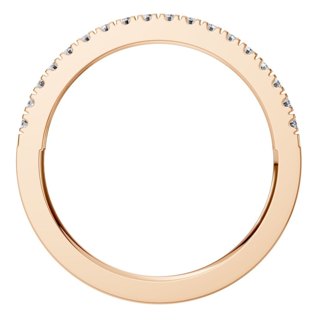 RI-8536 Rose Gold Ring SET - Top View