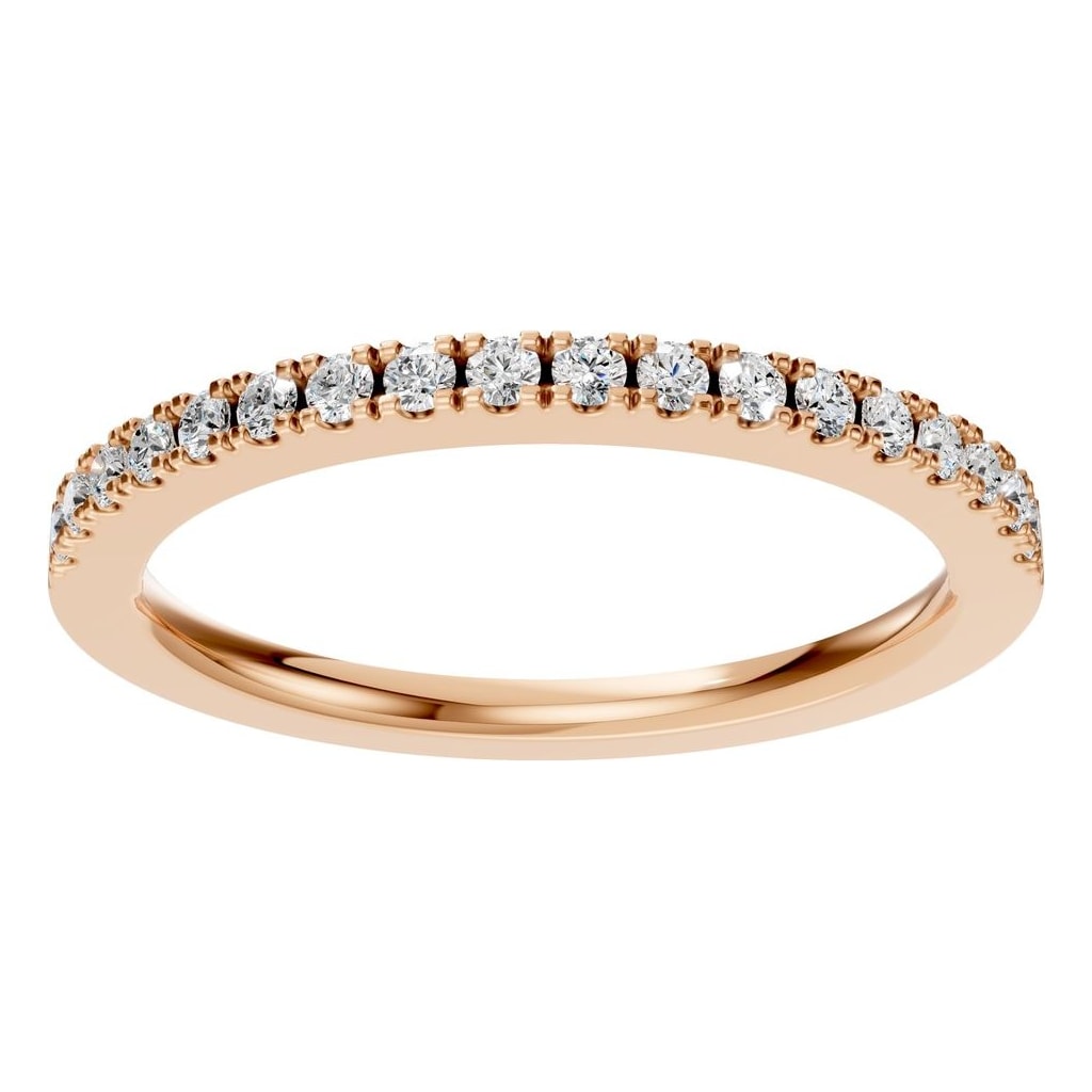 RI-8536 Rose Gold Ring SET - Front View