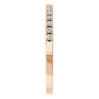 RI-8536 Rose Gold Ring SET - Side View