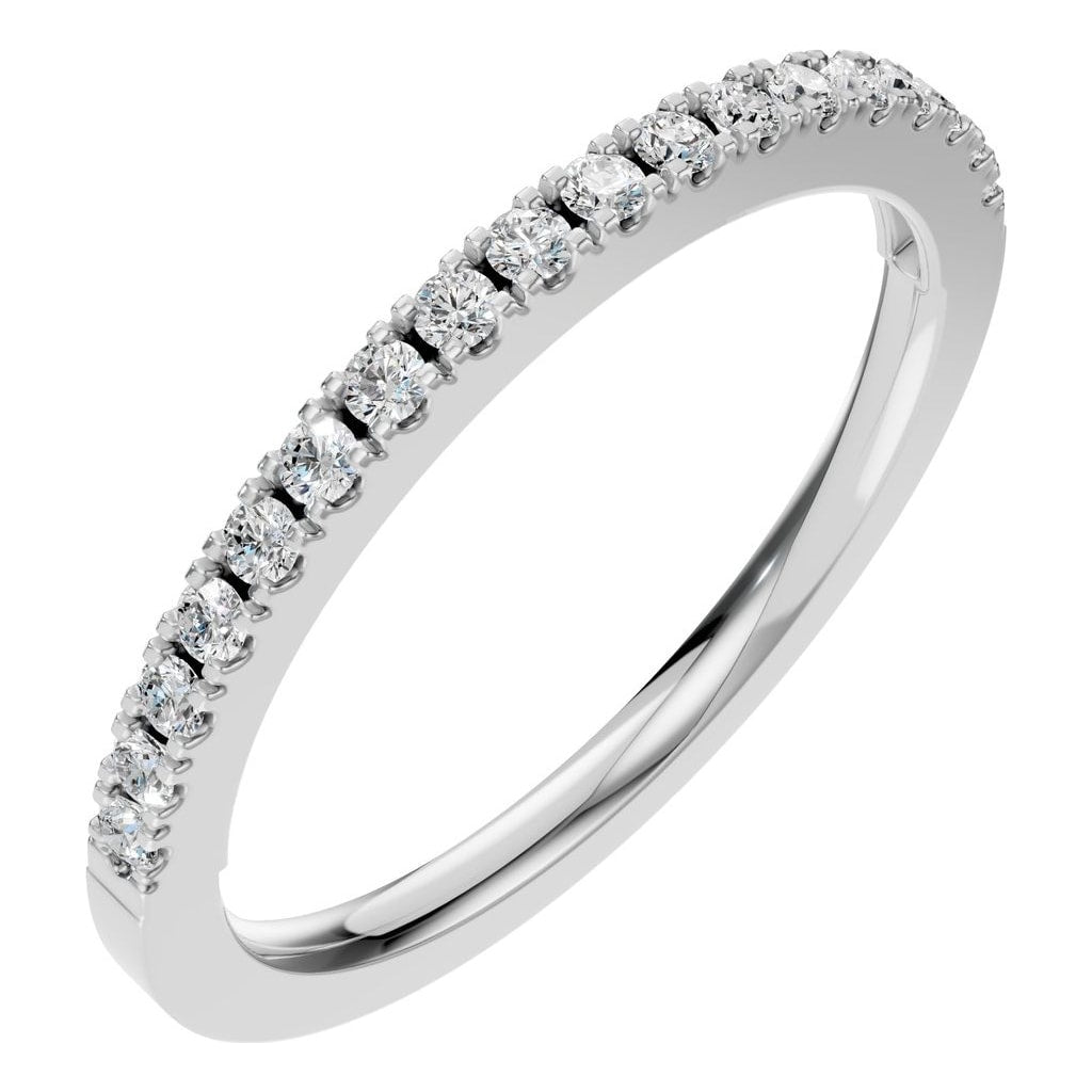 RI-8536 White Gold Ring SET - Main View