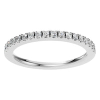 RI-8536 White Gold Ring SET - Front View