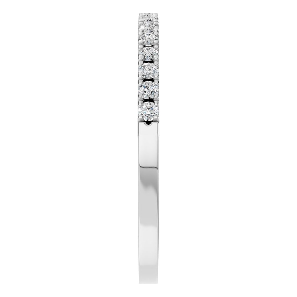 RI-8536 White Gold Ring SET - Side View