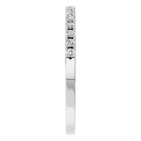 RI-8536 White Gold Ring SET - Side View