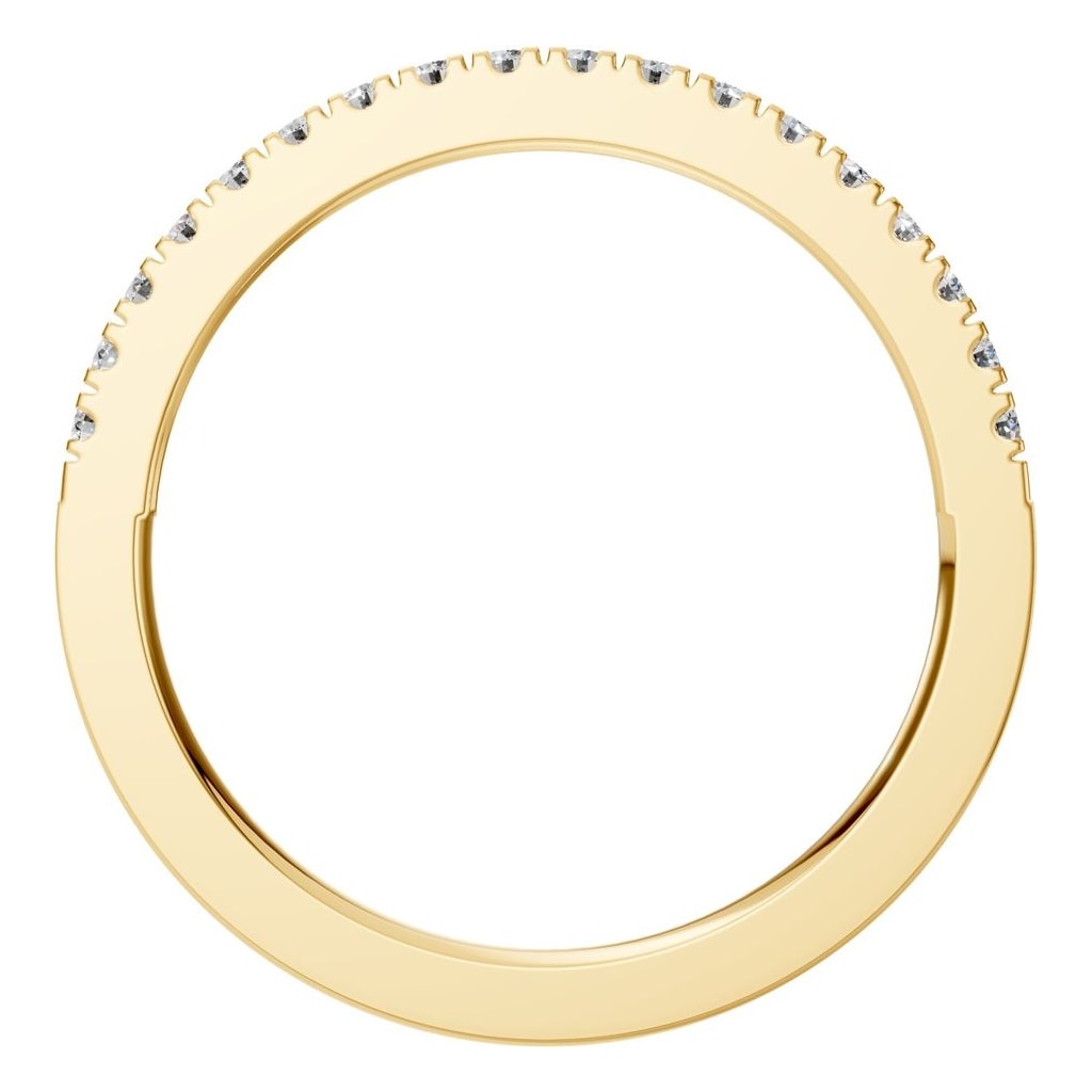 RI-8536 Yellow Gold Ring SET - Top View