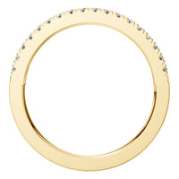 RI-8536 Yellow Gold Ring SET - Top View