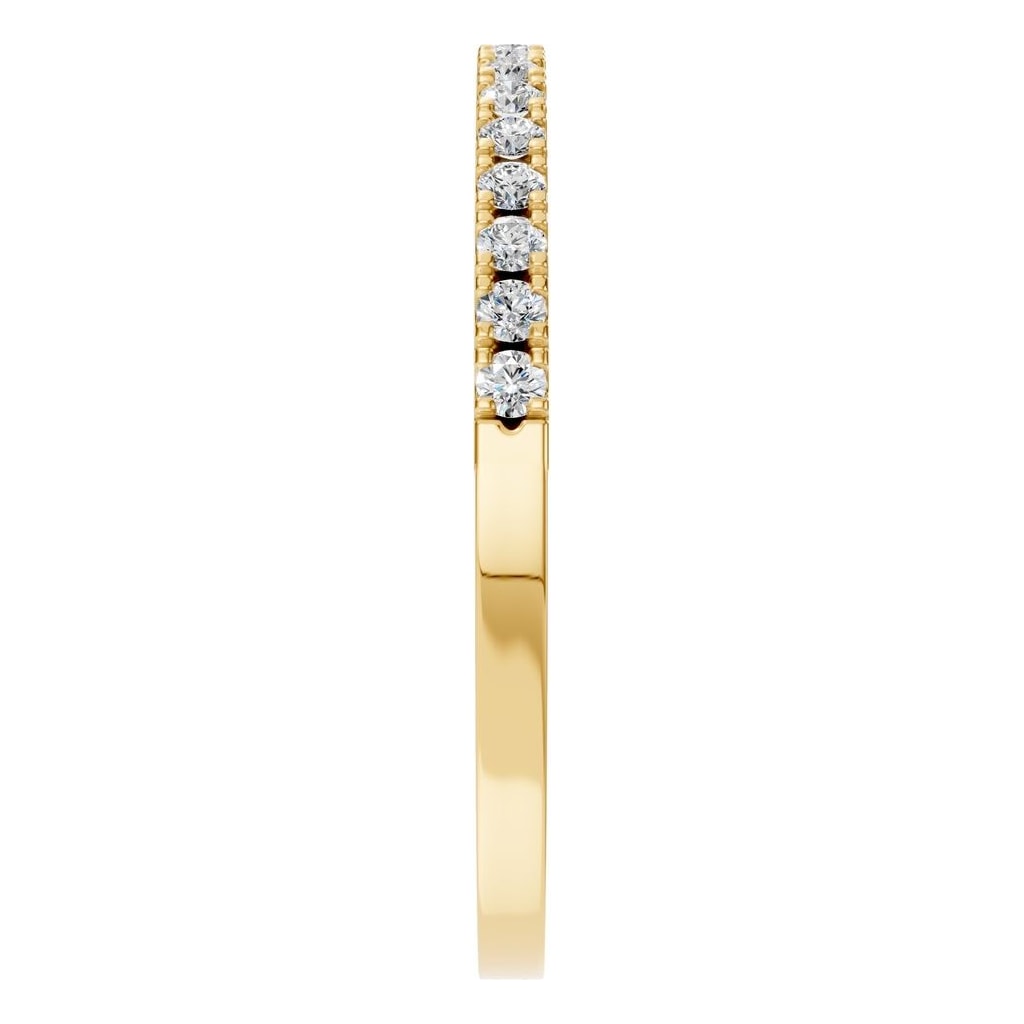 RI-8536 Yellow Gold Ring SET - Side View