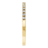 RI-8536 Yellow Gold Ring SET - Side View