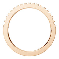 RI-8536 Rose Gold Ring UNSET - Top View