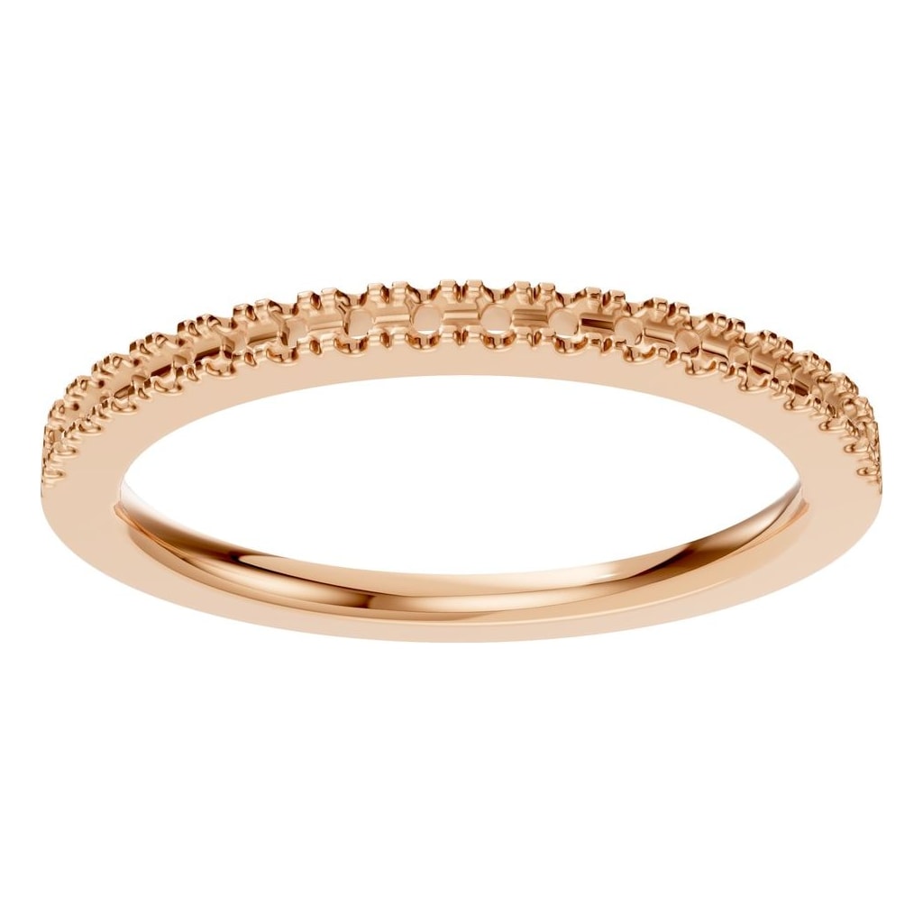 RI-8536 Rose Gold Ring UNSET - Front View