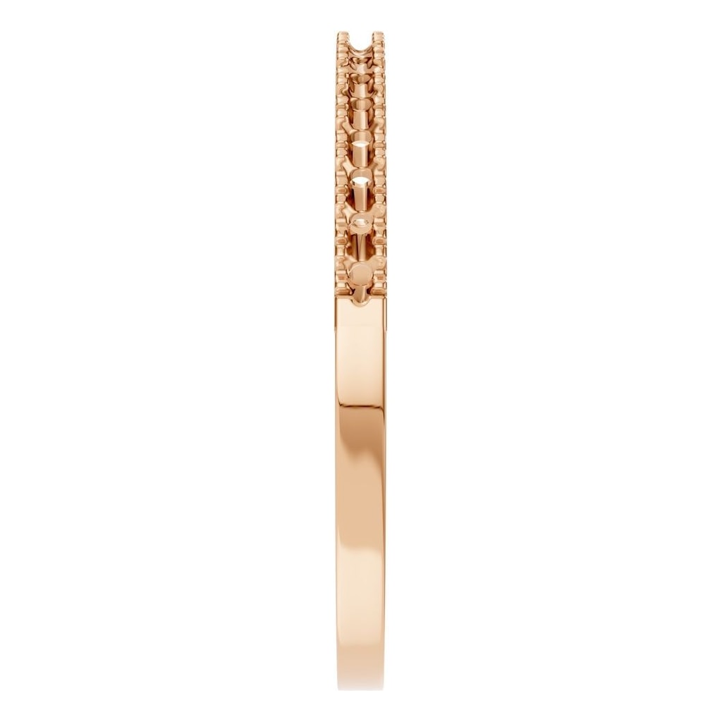 RI-8536 Rose Gold Ring UNSET - Side View