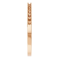 RI-8536 Rose Gold Ring UNSET - Side View