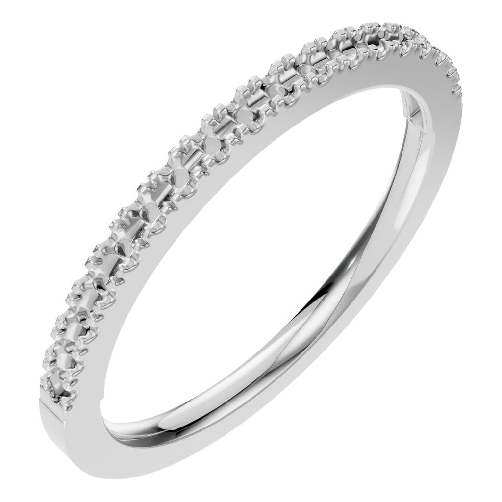 RI-8536 White Gold Ring UNSET - Main View