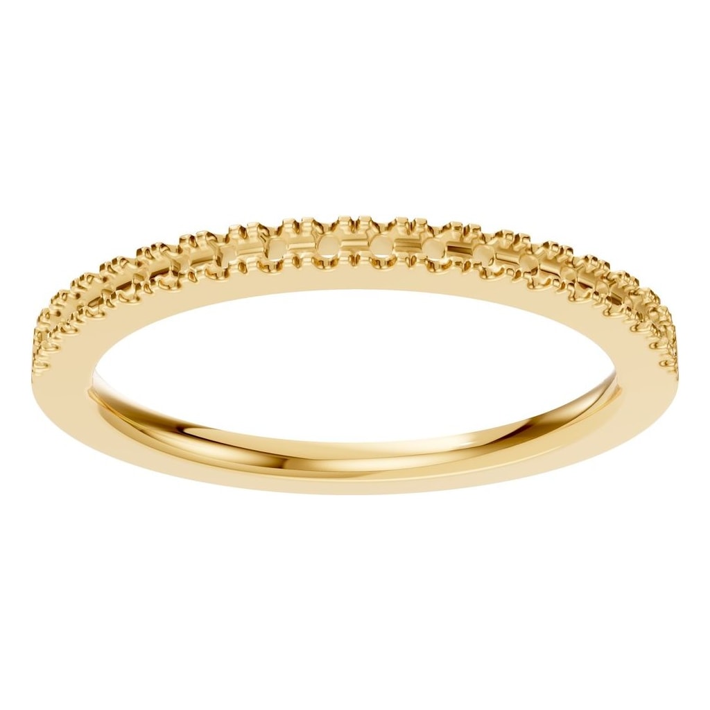 RI-8536 Yellow Gold Ring UNSET - Front View