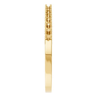 RI-8536 Yellow Gold Ring UNSET - Side View