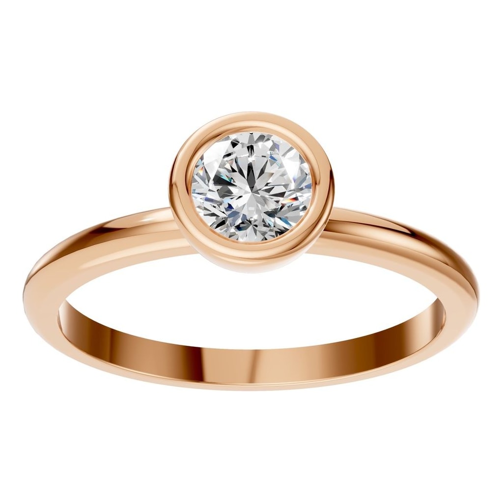 RI-8587 Rose Gold Ring SET - Front View