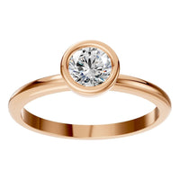 RI-8587 Rose Gold Ring SET - Front View