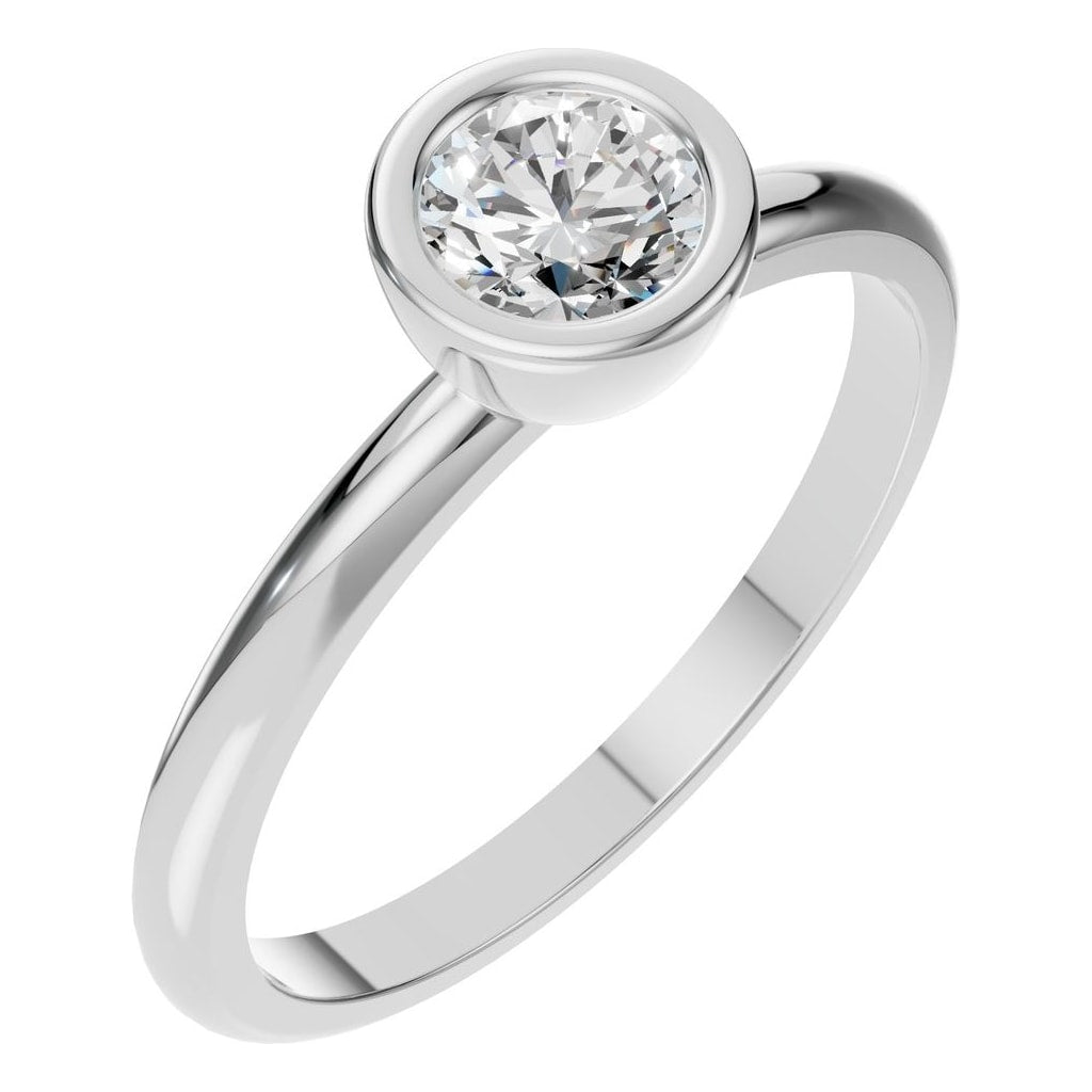 RI-8587 White Gold Ring SET - Main View