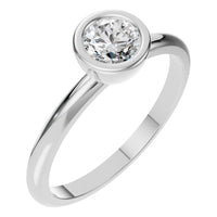 RI-8587 White Gold Ring SET - Main View