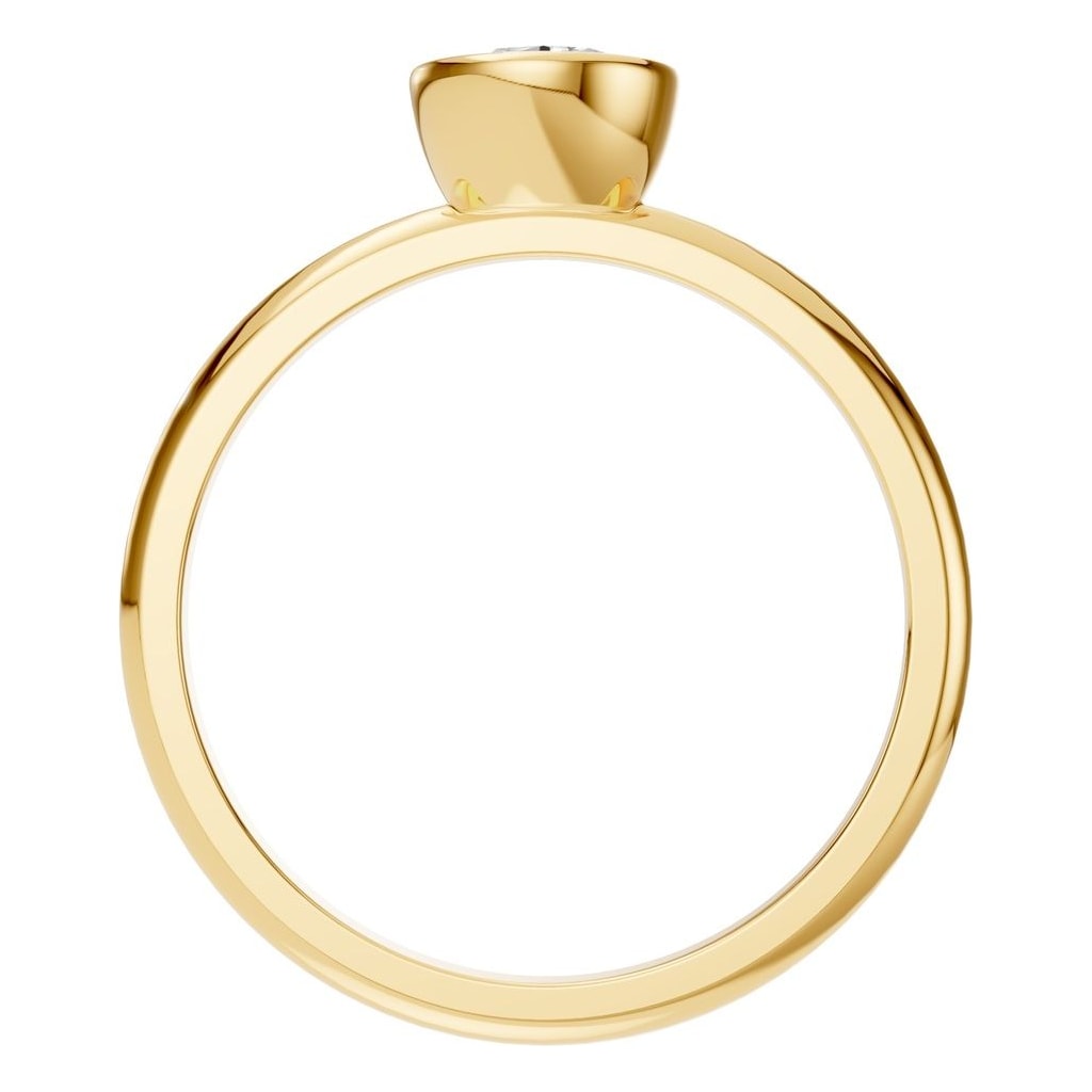 RI-8587 Yellow Gold Ring SET - Top View