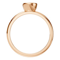 RI-8587 Rose Gold Ring UNSET - Top View