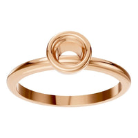 RI-8587 Rose Gold Ring UNSET - Front View