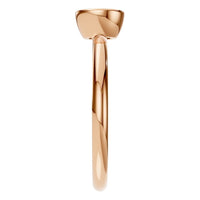 RI-8587 Rose Gold Ring UNSET - Side View