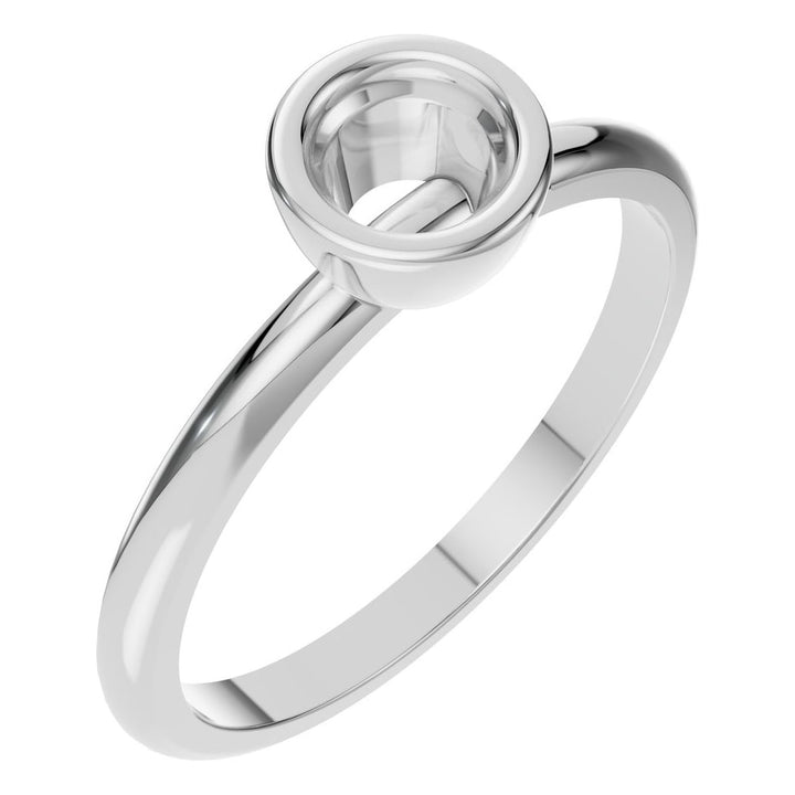 Solitaire Ring Mounting - Round 5mm
