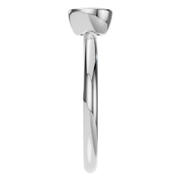 RI-8587 White Gold Ring UNSET - Side View