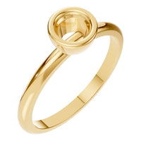 RI-8587 Yellow Gold Ring UNSET - Main View