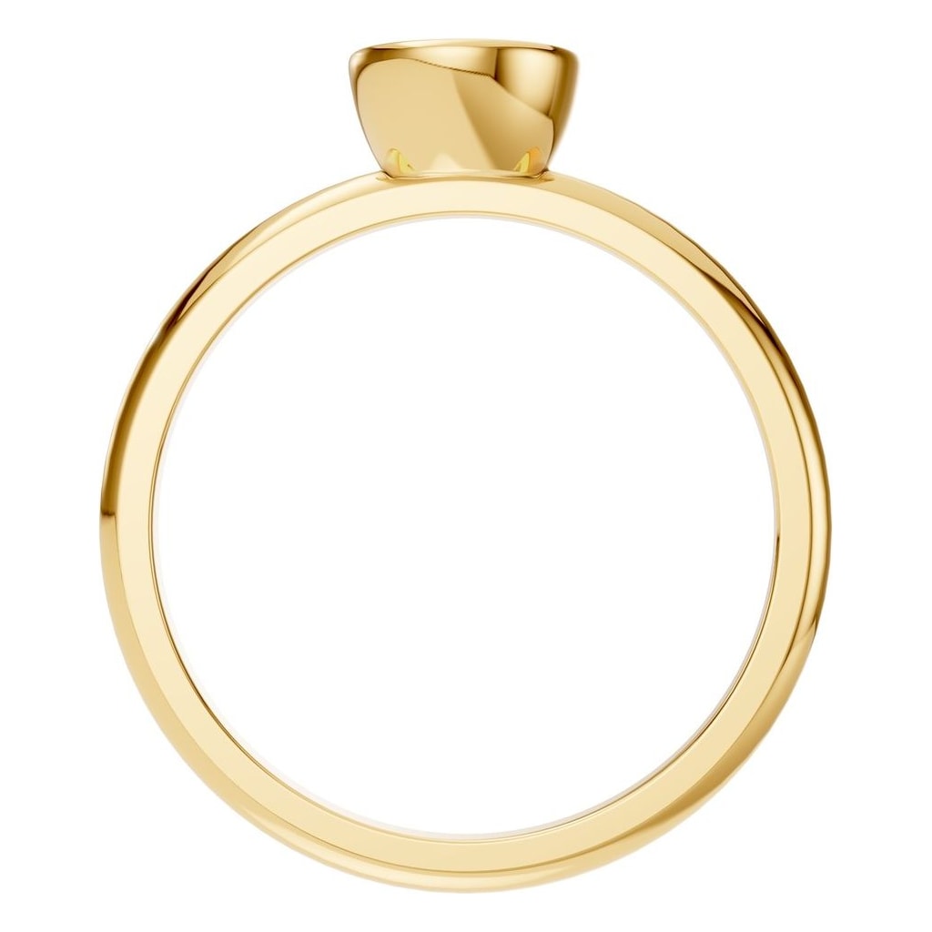 RI-8587 Yellow Gold Ring UNSET - Top View