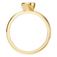 RI-8587 Yellow Gold Ring UNSET - Top View