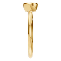 RI-8587 Yellow Gold Ring UNSET - Side View