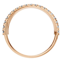 RI-8589 Rose Gold Ring SET - Top View