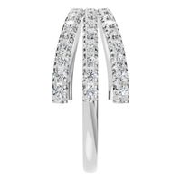 RI-8589 White Gold Ring SET - Side View