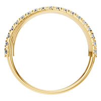 RI-8589 Yellow Gold Ring SET - Top View