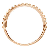 RI-8589 Rose Gold Ring UNSET - Top View